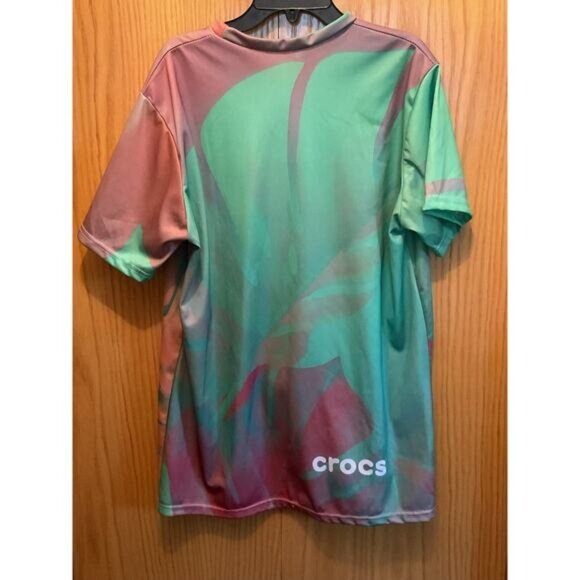 Summer Of Crocs Tie-Dye Short Sleeve T-Shirt Large Multicolor Polyester - Picture 11 of 12